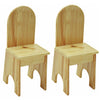 Solid Back Chairs (Set of 2)