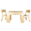 Modern Birch Arts & Crafts Table with Chairs (2) Set